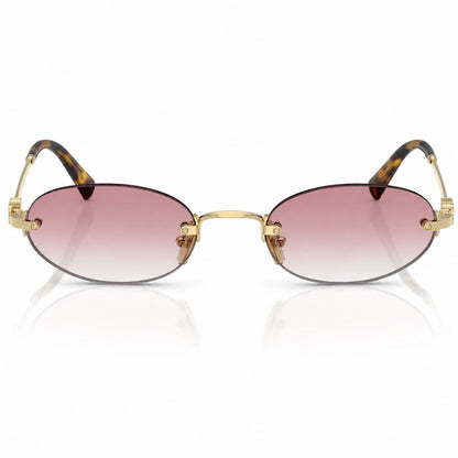 Óculos Verona Rosa da Solune, com lentes geométricas rosadas e frente sem aro aparente.